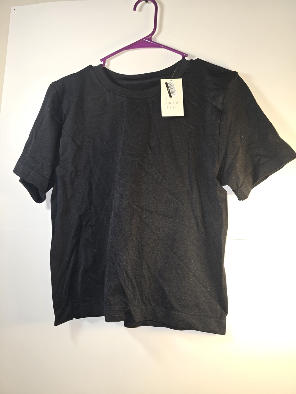 A new day Woman's Black Crew Neck T-Shirt